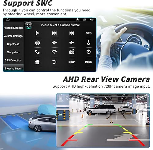 Miniatura 6 de Para radio Toyota Camry 2006-2011, Apple CarPlay Android 11 estéreo de coche con Android Auto 10.1 pulgadas, pantalla táctil Bluetooth, receptor de