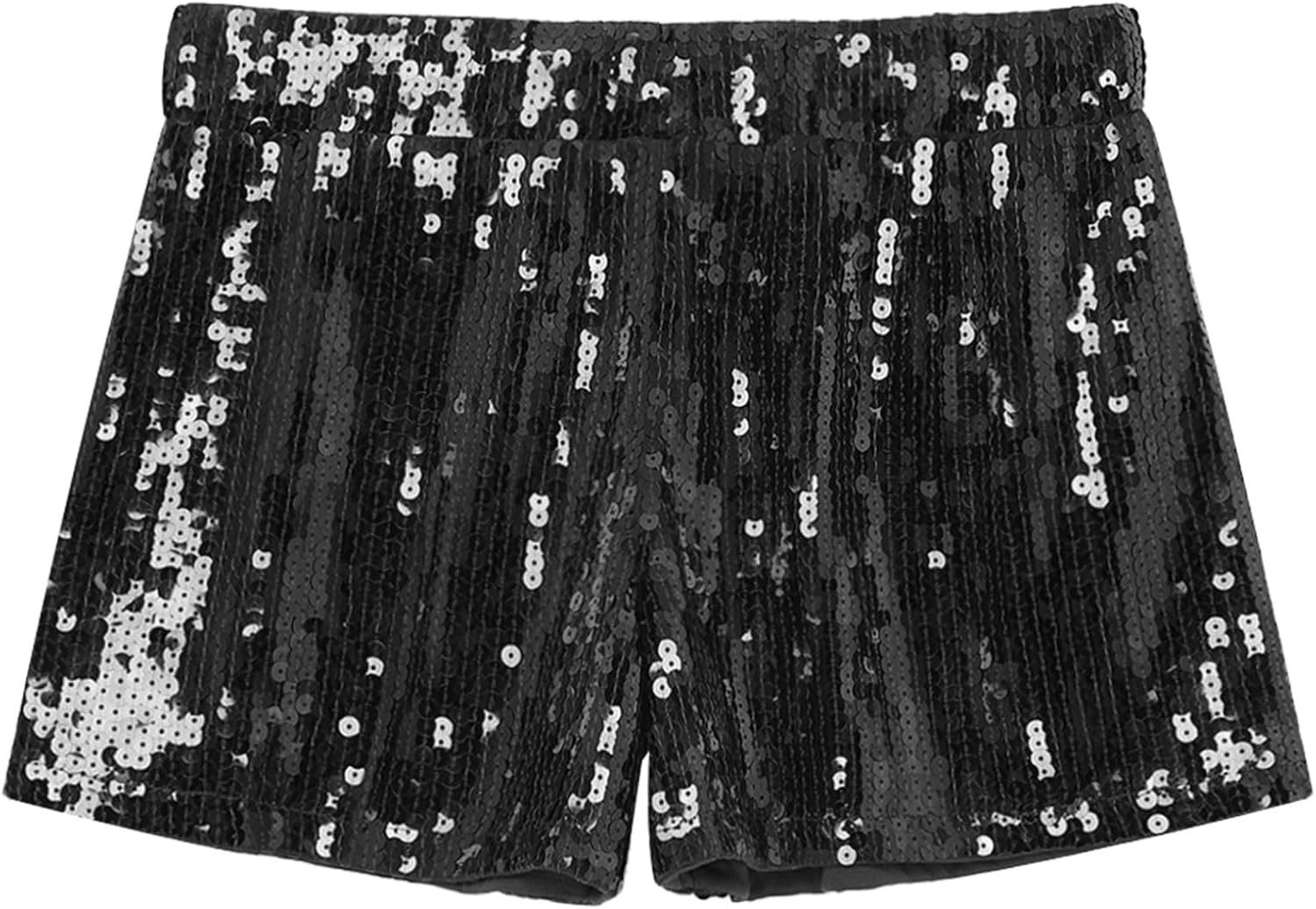 Freebily Womens Shiny Sequin Shorts Rave Party Disco Dance Hot Pants Booty Metallic Shorts