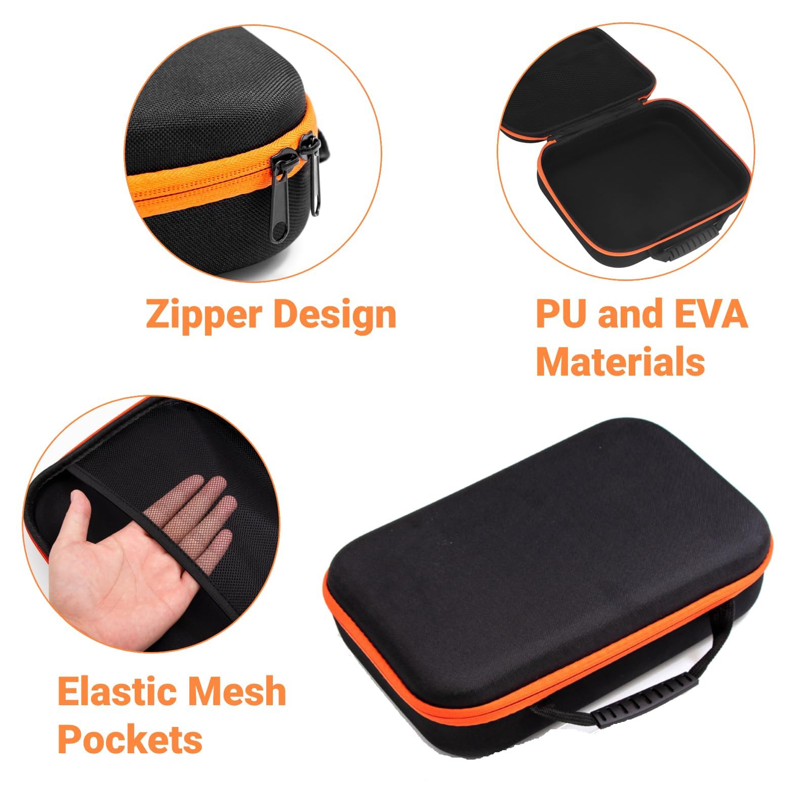 Valigetta Portautensili di Grande capacità Custodia Portautensili Portatile per Utensili Elettrici con Design a Cerniera per Trapano Elettrico (lungo)