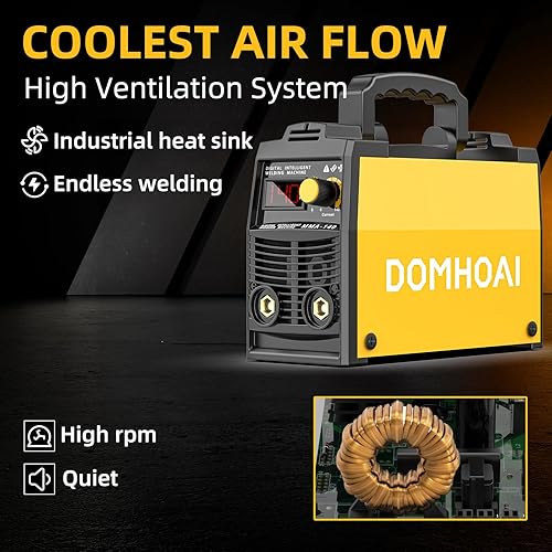 Miniatura 11 de Mini soldador de palo, máquina de soldadura TIG ARC/Lift de 135 amperios con control sinérgico, inversor IGBT pantalla digital 110 V máquina