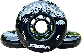 SEBA 80mm84A Street Invaders Skating Wheel Patines Tire For Roller FSK Inline Skates Wheel for HV
