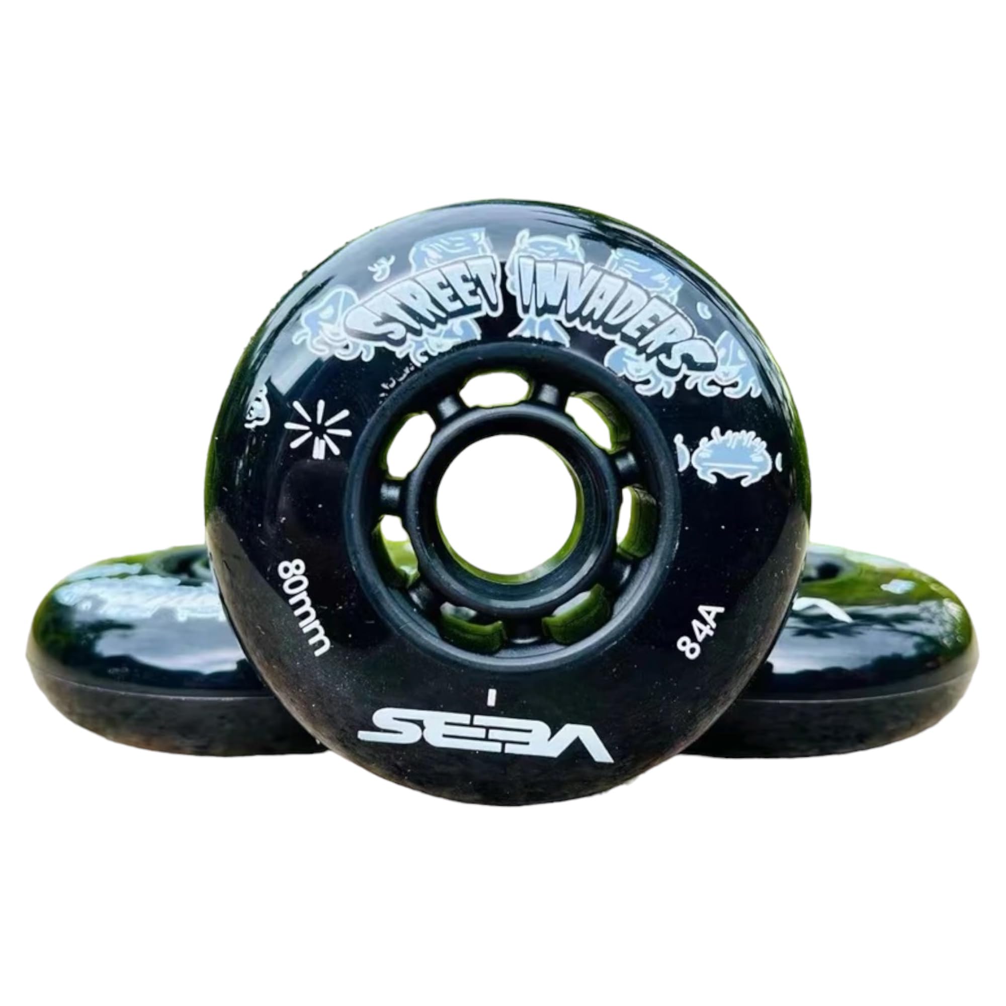 SEBA 80mm84A Street Invaders Skating Wheel Patines Tire For Roller FSK Inline Skates Wheel for HV