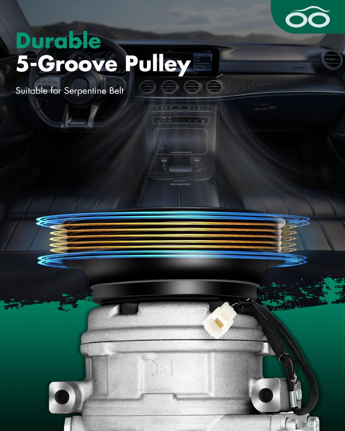 SCITOO AC Compressor Fit for T-oyota Camry 2.2L 1992-2001 for T-oyota Celica 2.2L 1996-1999