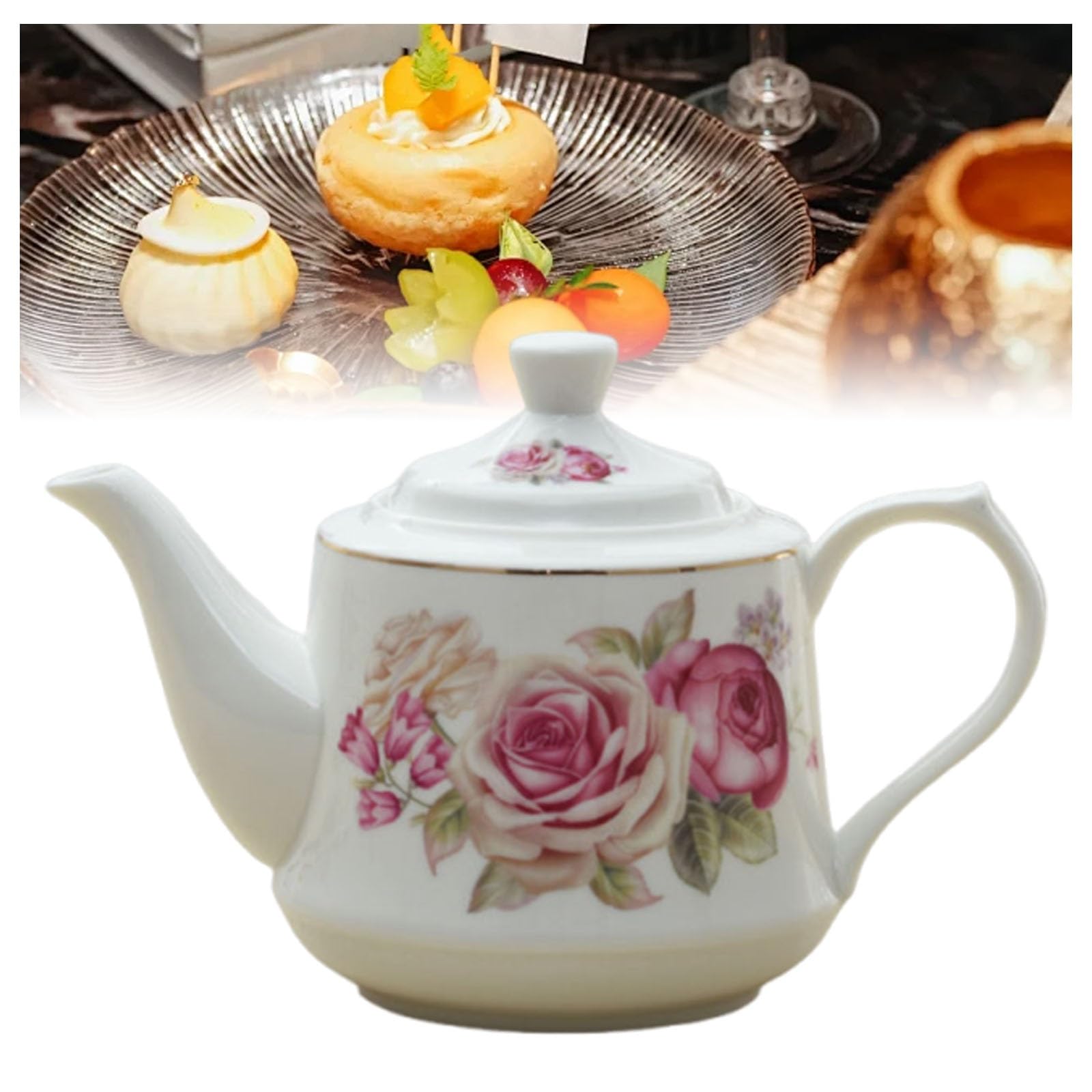 Tetera de porcelana vintage para disfrutar del té suelto en tu hogar u oficina