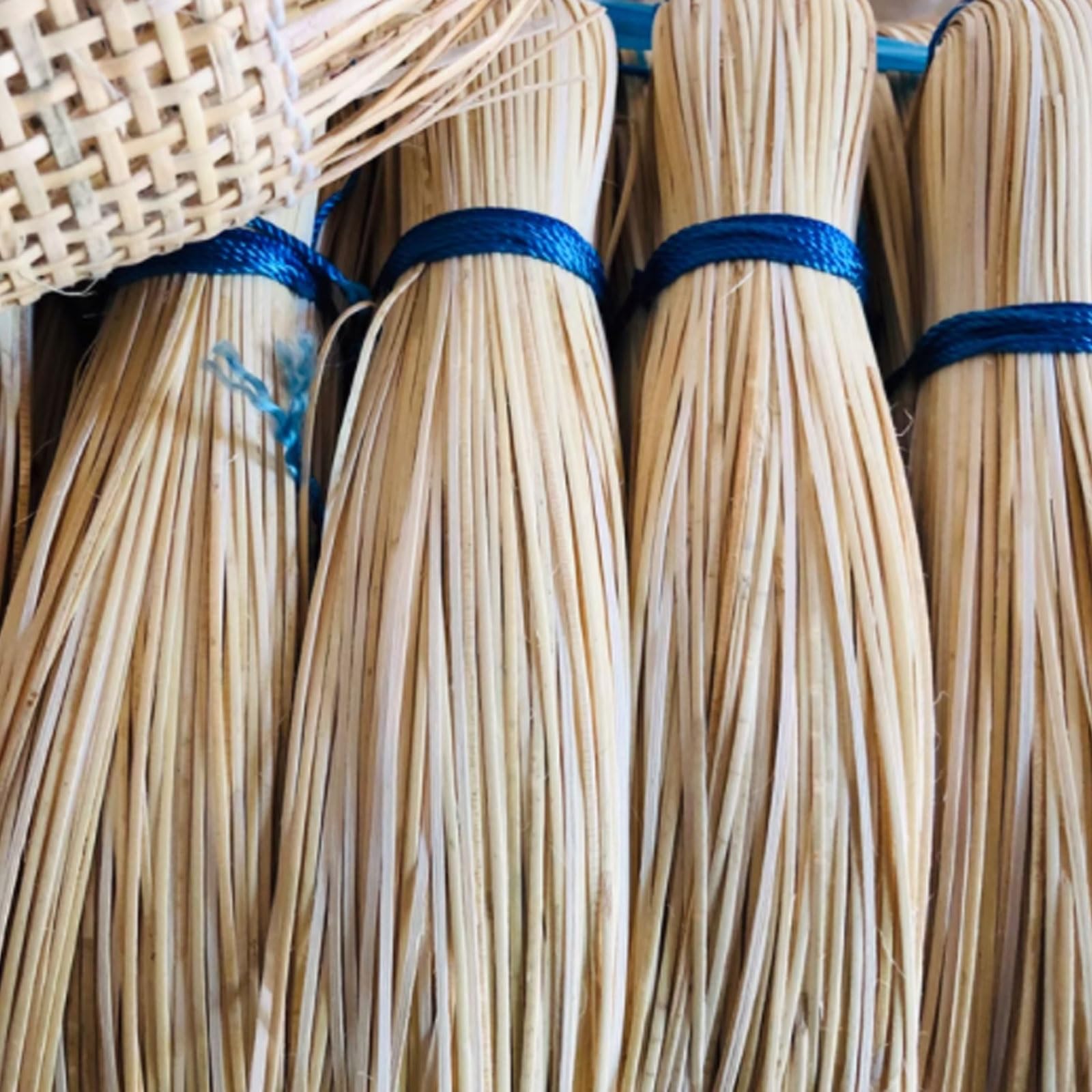 500g Fettuccia Natuaral in Rattan, Paglia De Vienna per Sedie, Striscia di Rattan per Progetti di Caning, Foglio di Tessitura di Canna per la riparazione della mobilia esterna in rattan ( Size : 2.5mm