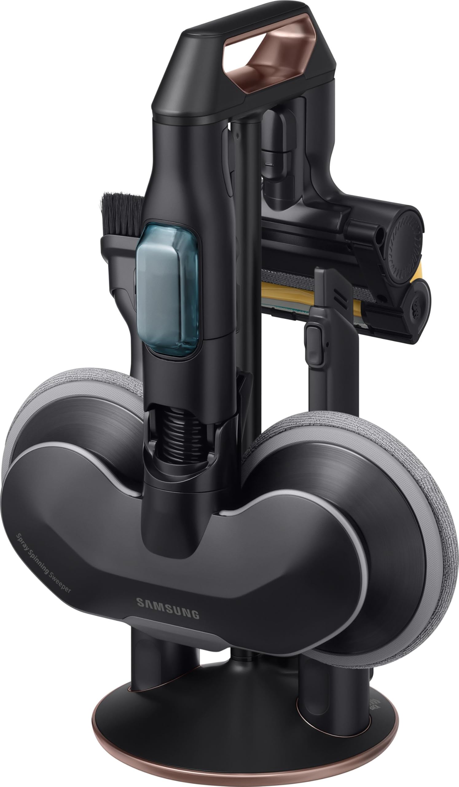 Samsung VS20B95973B/WA BESPOKE Jet Plus Pro Extra, bezprzewodowy odkurzacz, stacja czyszcząca, moc 210 W, zasięg do 120 min, Midnight Blue