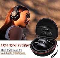 Vista 7 de Estuche para auriculares compatible con Beats Studio Pro/Solo 4 / Studio 3 / Solo 3 / Picun B8 / BERIBES/JLab JBuds Lux ANC Wireless Bluetooth