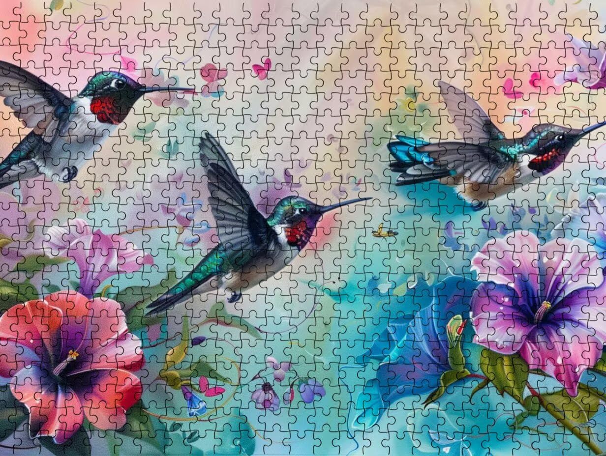 Puzzle de 1000 para Adultos, Flores Y PáJaros, Clásicos YHPGL7-393