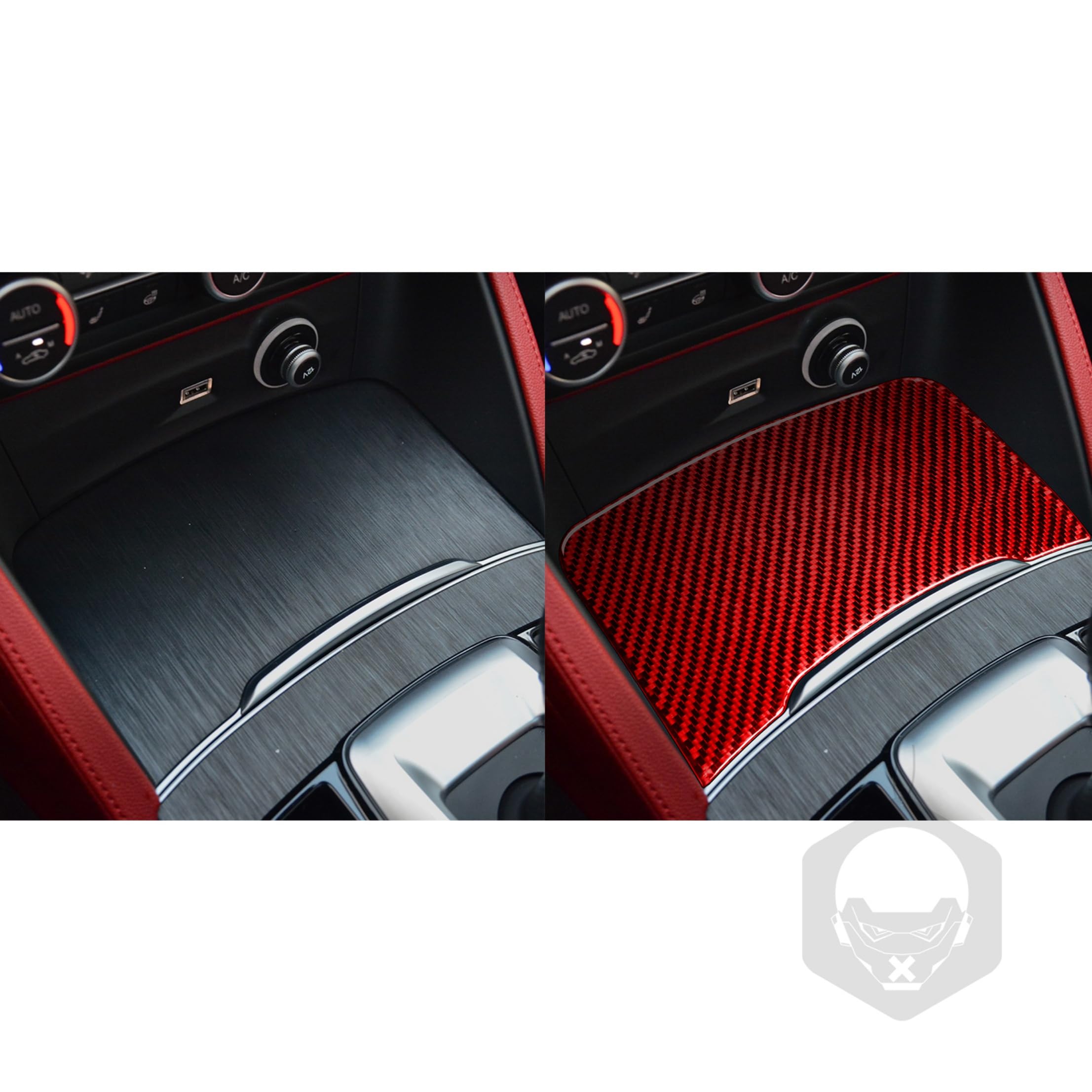 Copertura Adesiva In Fibra Di Carbonio Per Alfa Romeo Stelvio 2016-2022 – Decoro Interno Per Maniglia Porta, Anti Graffio, Facile Installazione