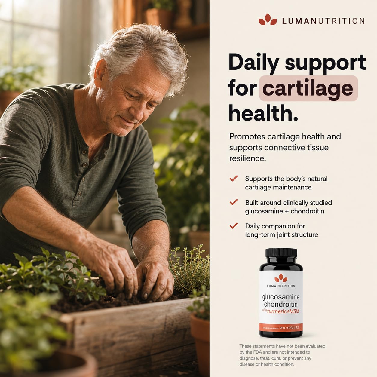 Luma Nutrition Glucosamine Chondroitin MSM Supplement - 90 Capsules — Amazon image 4
