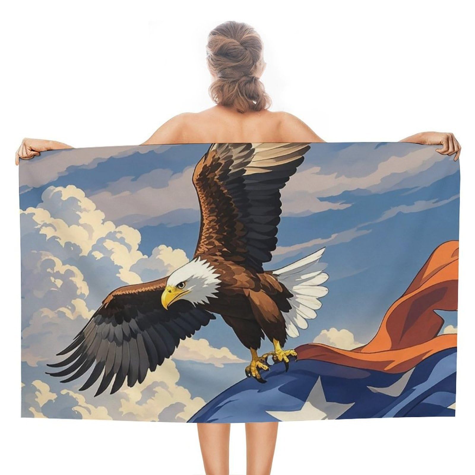 Aircraft Plane at Sunset Beach Towels Extra Large Quick Dry Absorbent