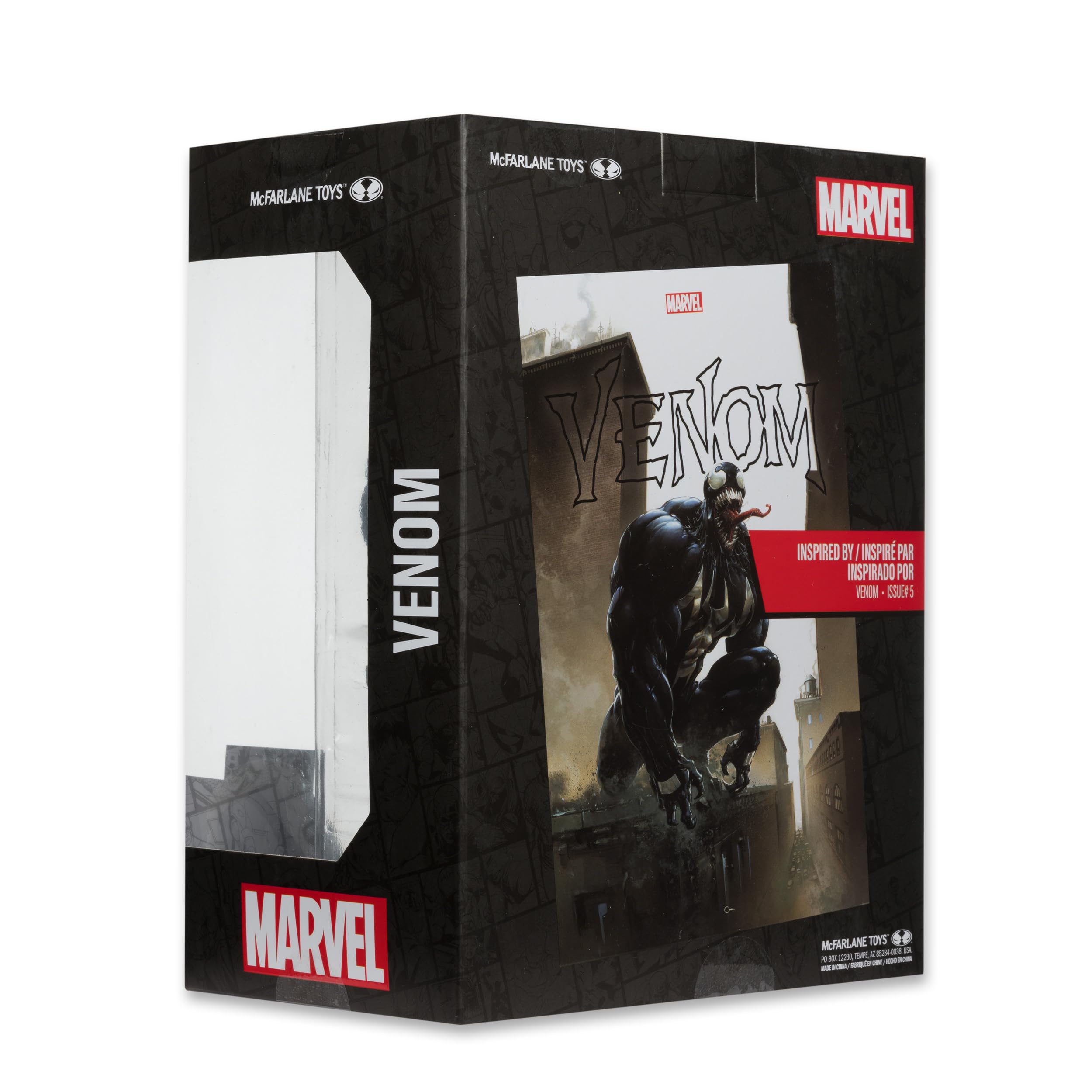 McFarlane Toys - Marvel Venom - Coleccionable a Escala 1:6 con Escena y cómic (Venom #5)