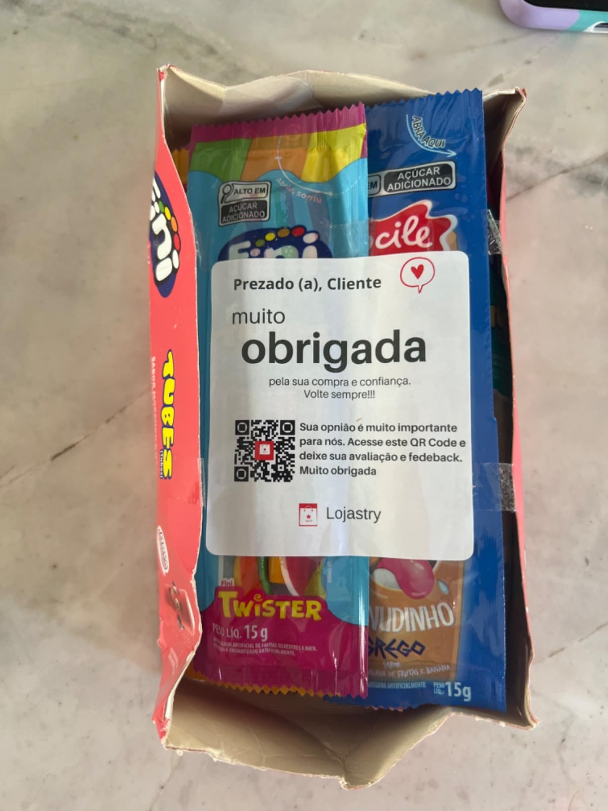 Kit c/16 pacotes de Balas Fini sortidas 10g cada, bala tubes, bala ...