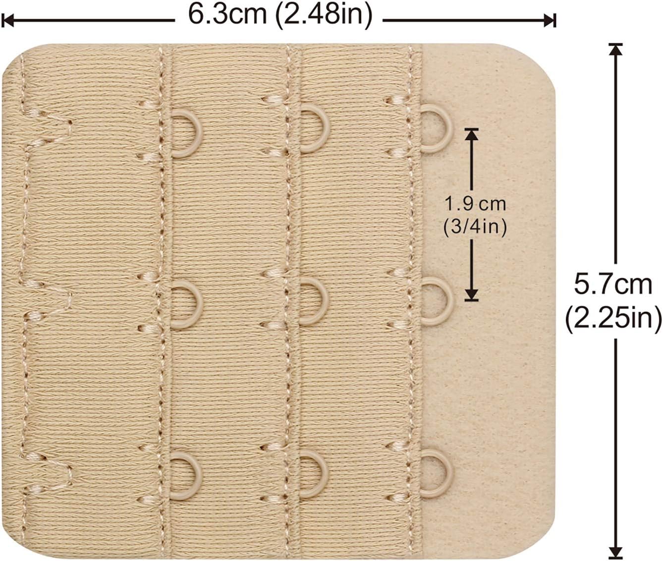 Wingslove Womens Bra Extender Bra Band Breathing room 3pcs-Pack Multi-size - Image 2