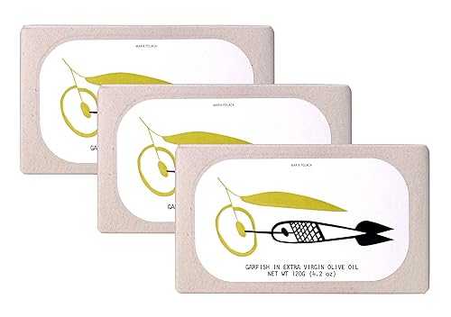 Jose Gourmet Garfish en Aceite de Oliva Virgen Extra, 4.23 oz Paquete de 3