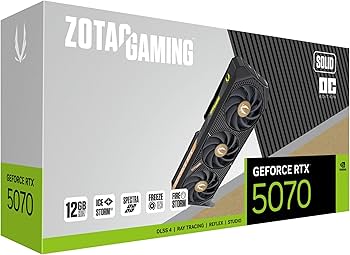 ZOTAC NVIDIA GeForce RTX 5070 SOLID OC 12GB Blackwell Graphics