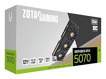 ZOTAC RTX5070 12GB 箱付き Amazon.com: ZOTAC Gaming GEFORCE 5070 Solid OC 12GB 192BITS