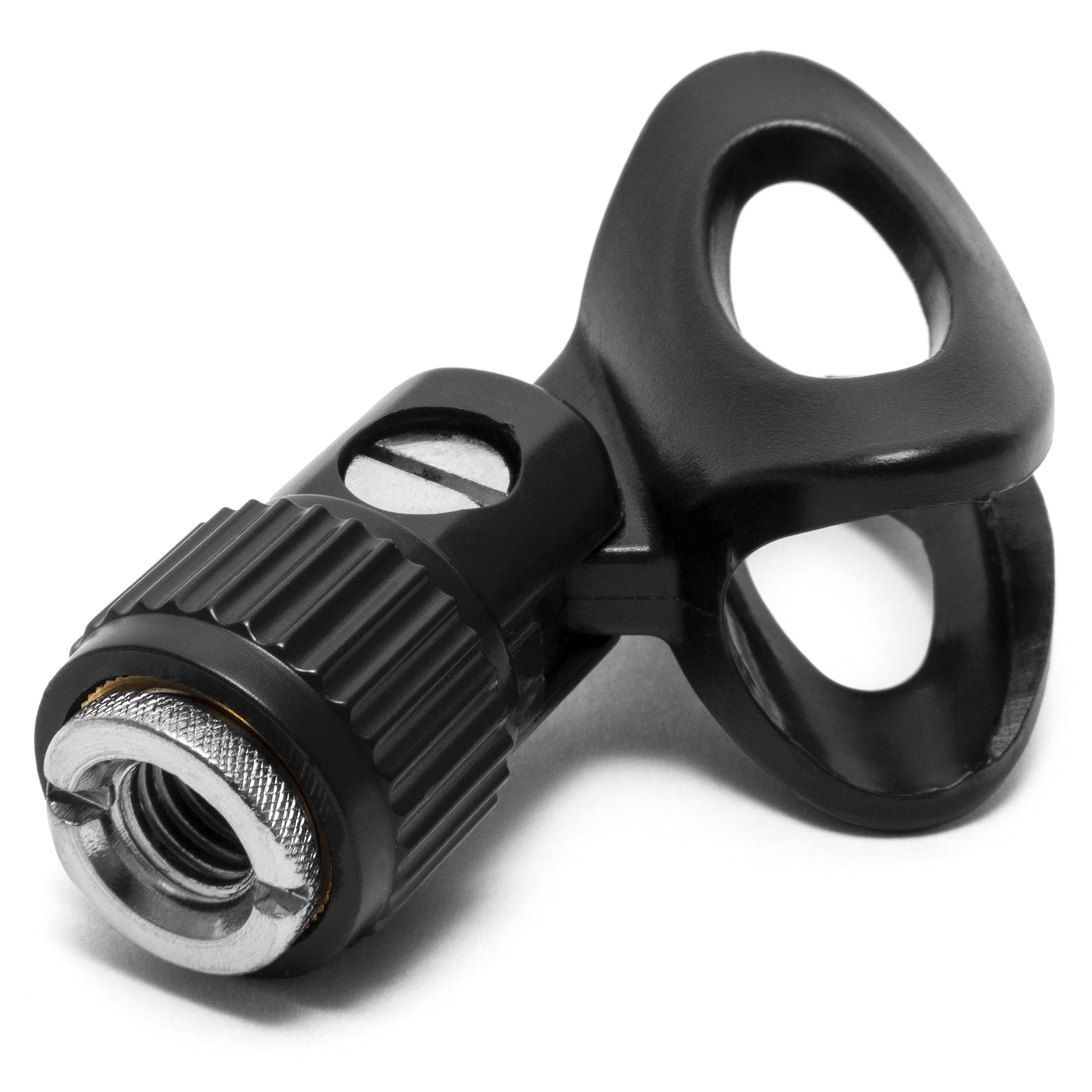 Klips do mikrofonu tygrys Quick Release - kąt regulowany klips mikrofonowy - standardowy gwint 5/8" | Uchwyt mikrofonowy z szybkim zwalnianiem i regulowanym kątem. Standardowy gwint 5/8" pasuje do większości statywów.