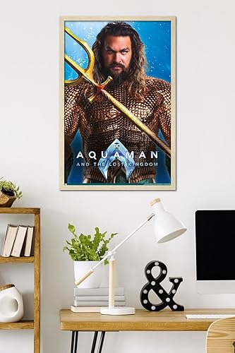 Miniatura 8 de Trends International DC Comics Movie Aquaman y el Reino Perdido - Póster de pared de Aquaman, 14.72 x 22.37 pulgadas, versión enmarcada en blanco