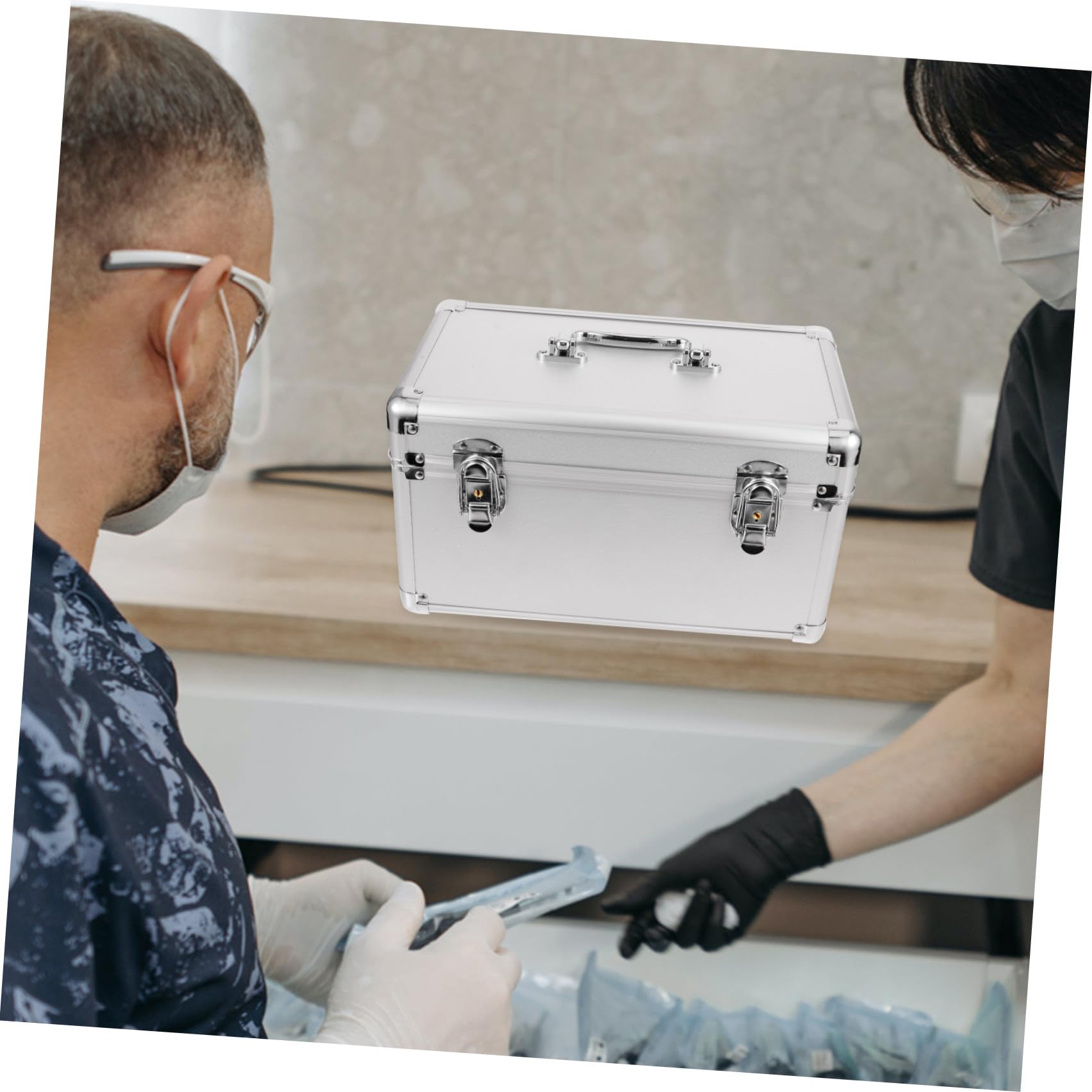 Healvian Caja Caja de medicamentos caixas arrumação Storage Box contenedores de Almacenamiento médico botiquín de Primeros Auxilios Caso Medico de Emergencia botiquín de Metal