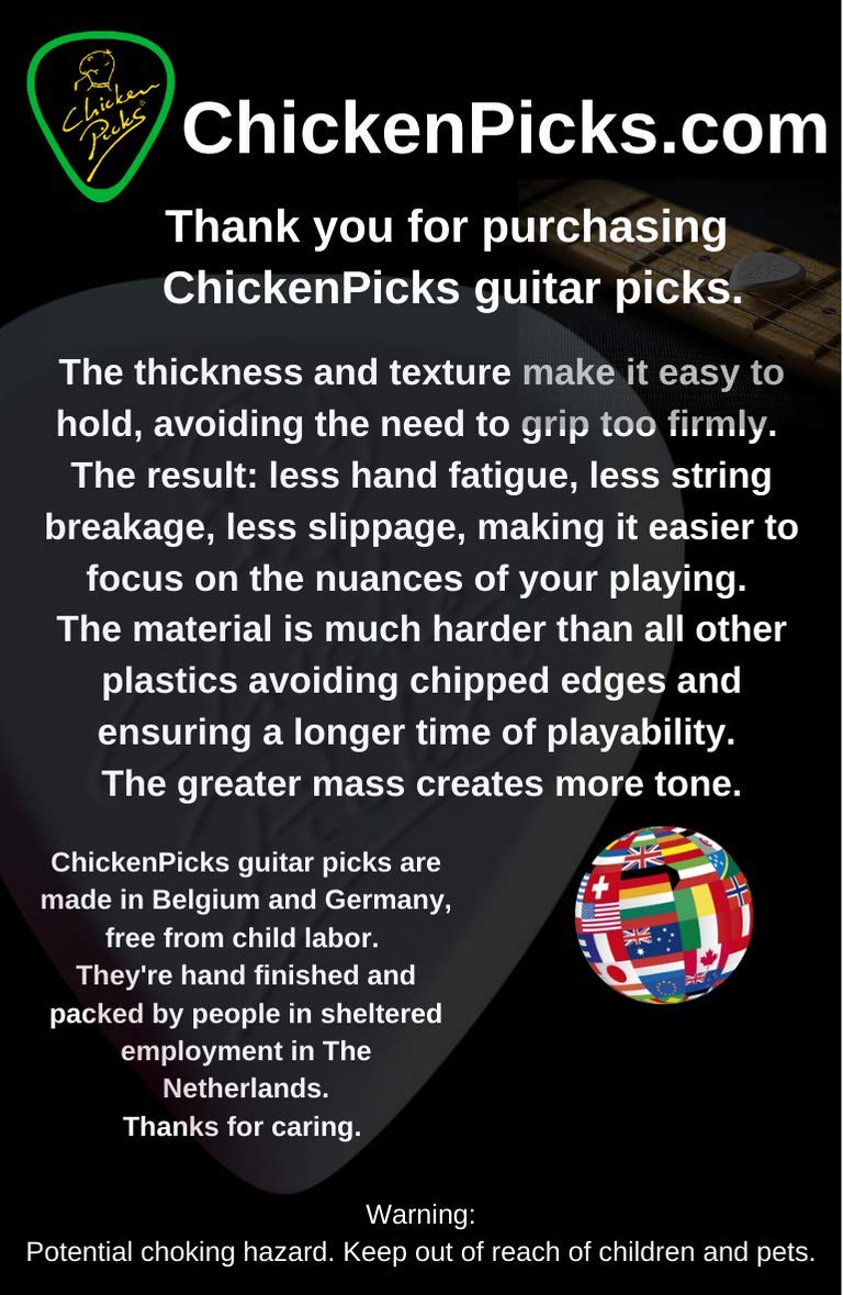 ChickenPicks kostki do gitary 2 x kostki kurczaka Bermudy III 2,1 mm