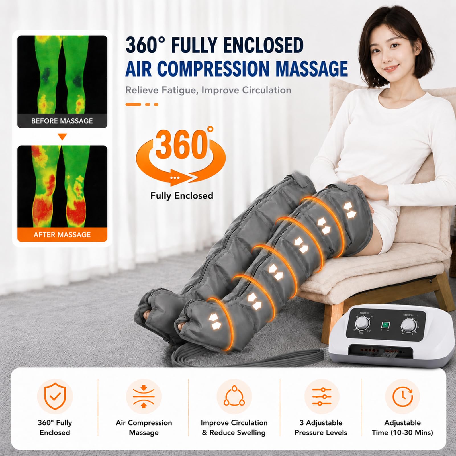 Beinmassagegerät Für Die Lymphdrainage Wadenmassagegerät
