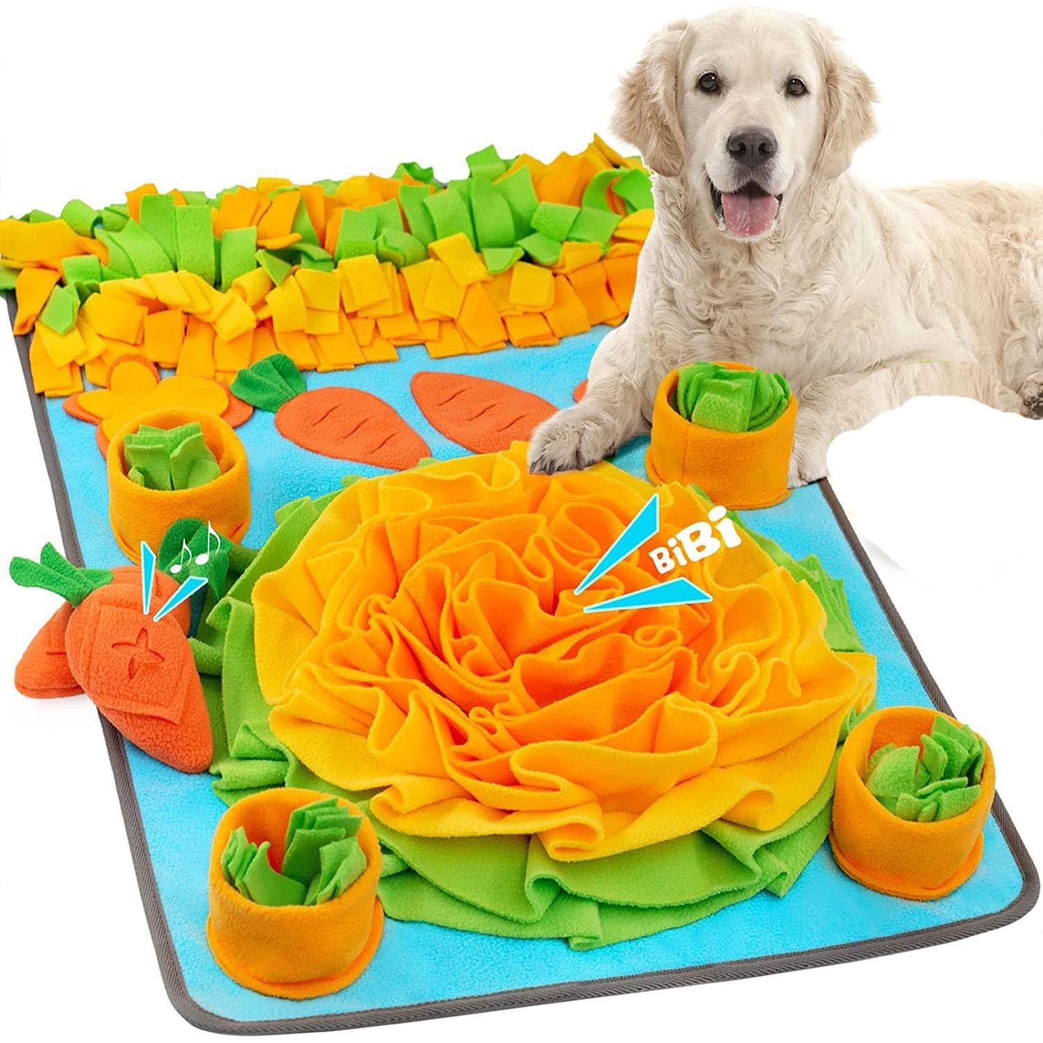 HNNOAIDA Snuffle mat for Dogs Large Breed, Puzzle mat Dog-Puppy Toys to Keep Them Busy,Slow Feeder mat for Dog,Dog Enrichment Toys for Large Dogs