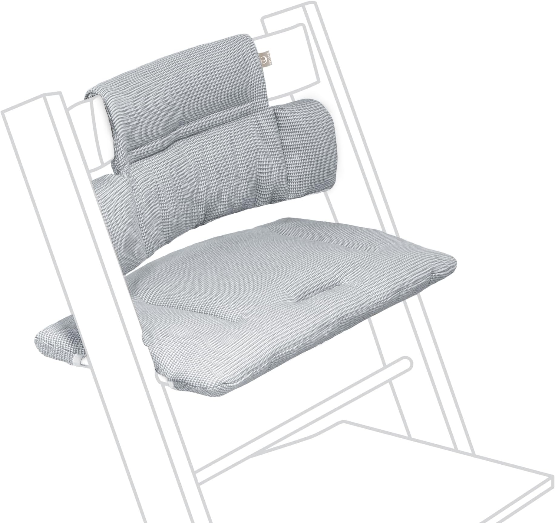 Tripp Trapp Classic Cushion - Pair with Tripp Trapp Chair & High Chair for Support and Comfort, Provides Super Soft Support, Organic Cotton, Machine Washable, Fits All Tripp Trapp Chairs - Nordic Blue