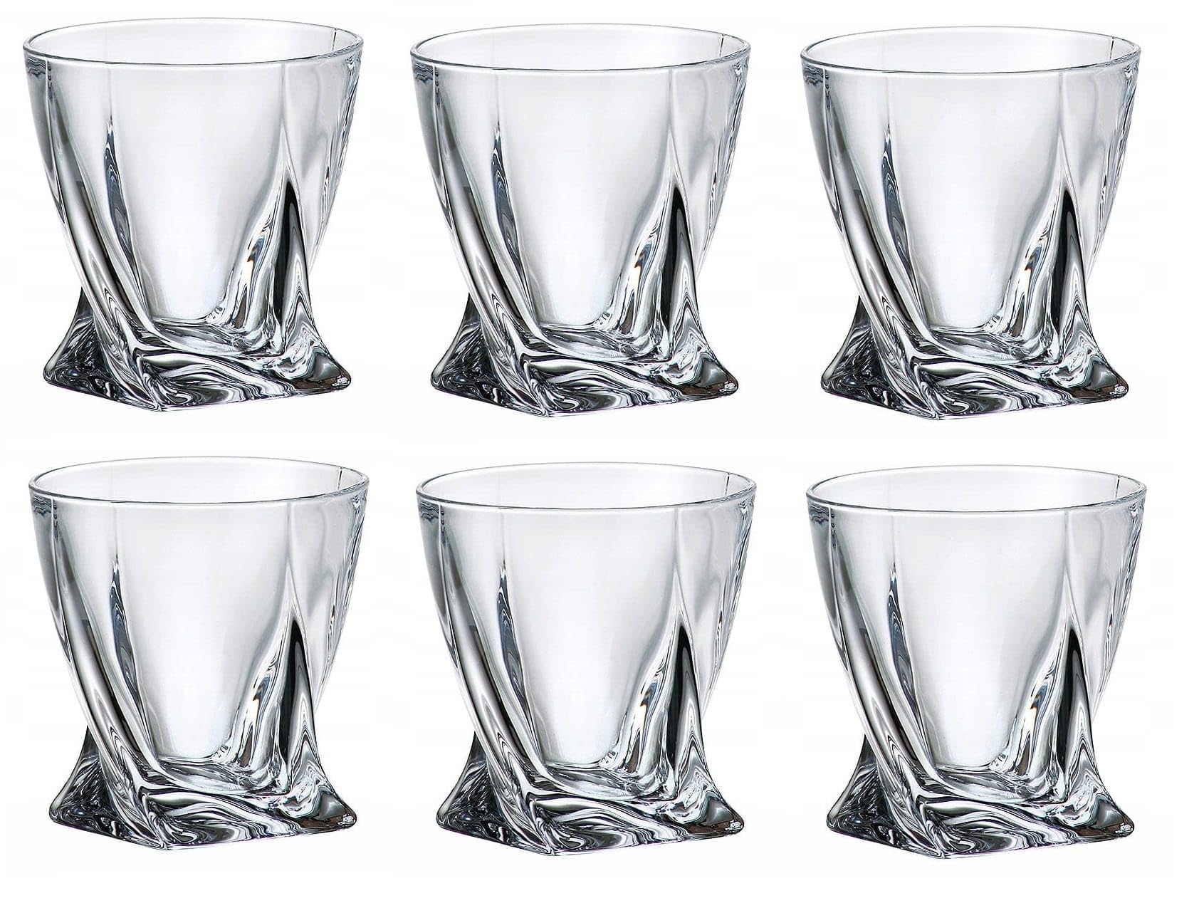 Verre à whisky taillé 34cl - Lot de 6 QUADRO