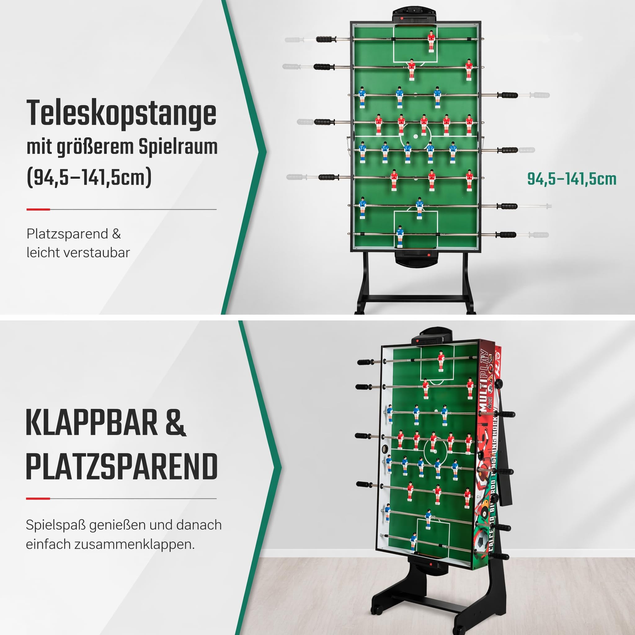 4 in 1 Multifunktionale Spieltische Tischfußballtische