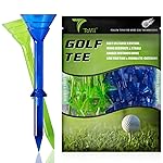 ToVii 3-1/4 Big Cup Plastic Golf Tees 40 PackExcellent Durability and Stability Tees |Golf Plastic Tees Reduced Friction & Side Spin (Green/Blue)