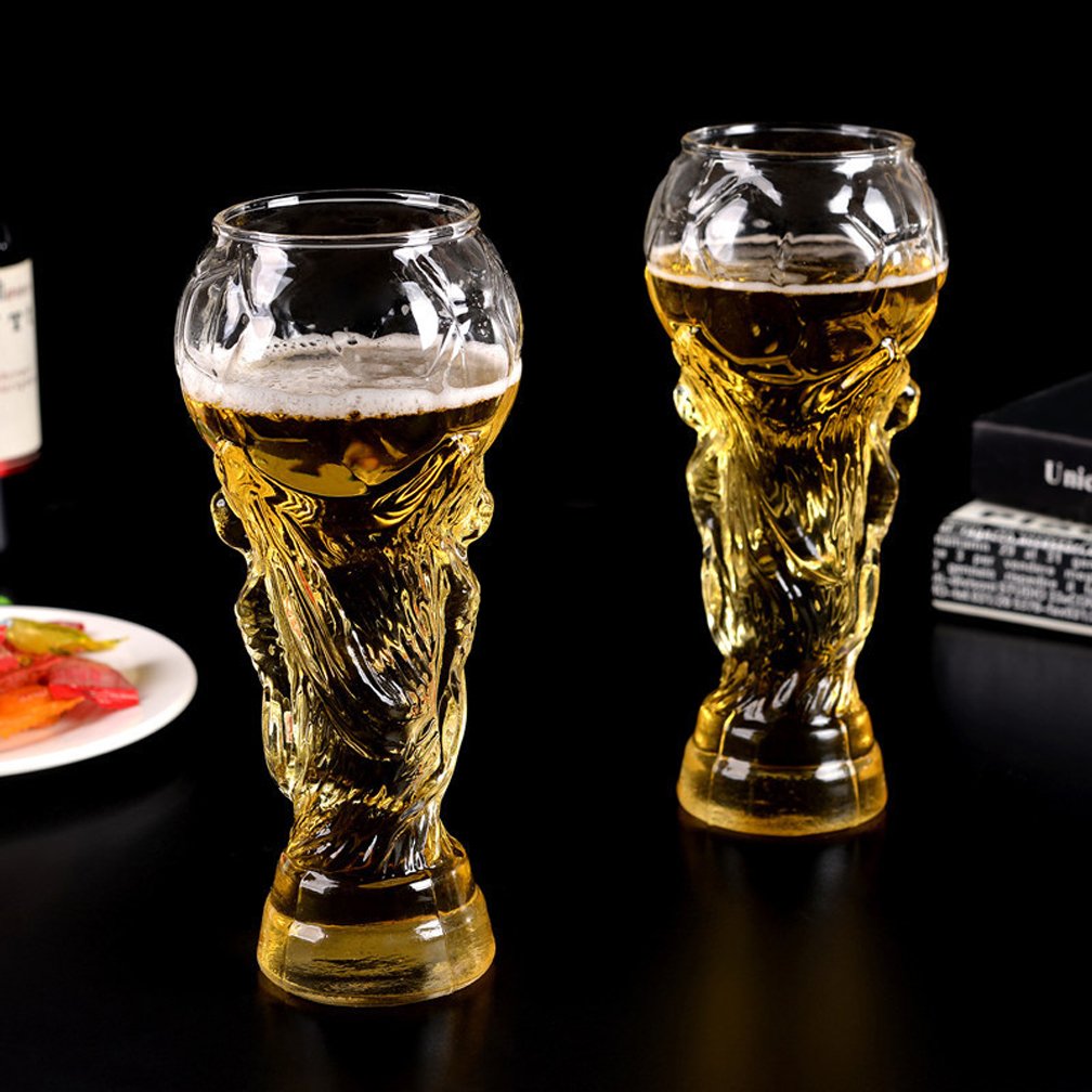 Taza De Cerveza 2X Taza De Cristal Vasos De Vino Personalizados Cerveza Steins Copa Del Mundo Copa De Titanio En Forma Mejor, Regalo Para Tu Aficionado Al Fútbol Tu Novio, Esposo.,6Cups