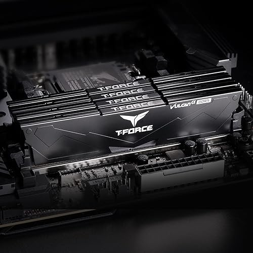 Miniatura 2 de TEAMGROUP T-Force Vulcan Alpha DDR5 Ram 32 GB Kit (2 x 16 GB) 5600 MHz (PC5-44800) CL40 Módulo de memoria de escritorio Ram (negro) Memoria