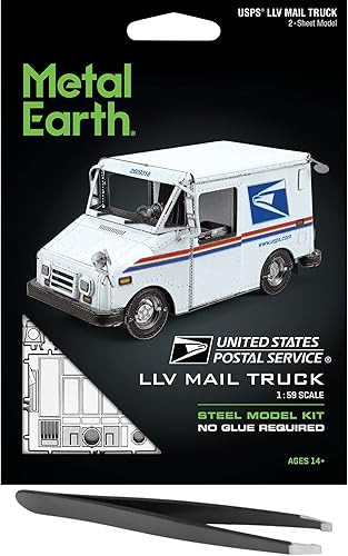 Metal Earth Fascinations USPS LLV - Kit de modelo de metal 3D con pinzas