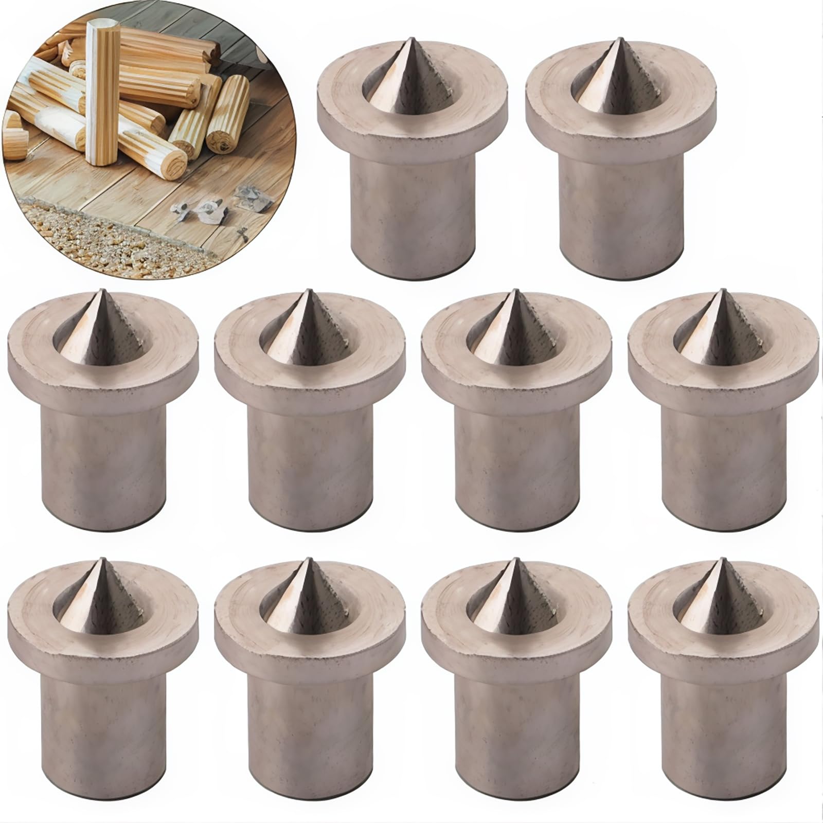 CESFONJER 10 pcs perno centro di allineamento lavorazione del legno punte strumento centro di marcatura trapano, 4 mm centro di centraggio punte perno set di perni (Solid)