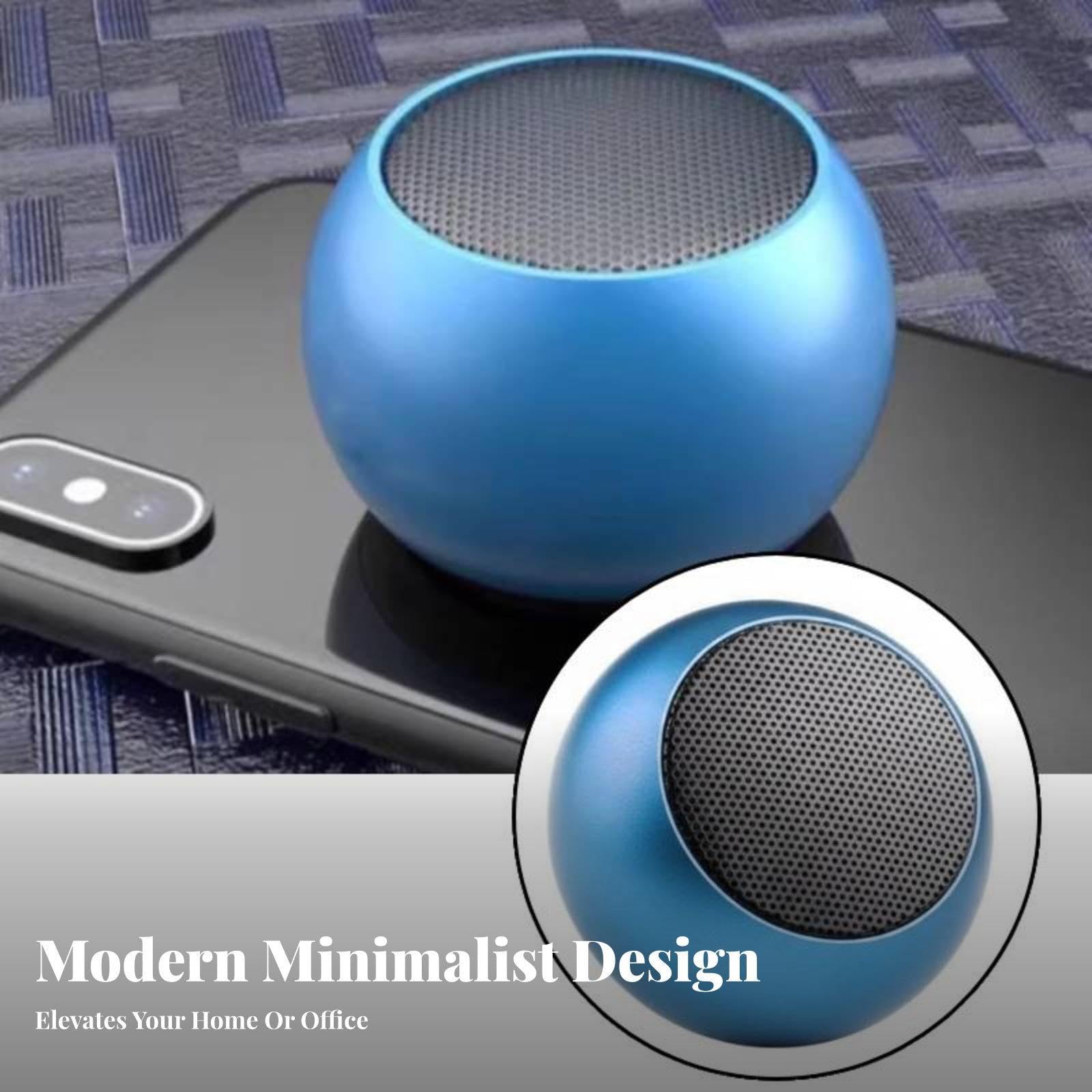 6 Pièces Lecteur Audio Bluetooth Mini Haut-Parleur sans Fil Enceinte Portable Métal Son Puissant Stéréo Basses Enveloppantes Format de Poche Corps Cyl, 4 pièces