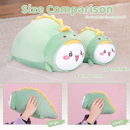 Miniatura 36 de AIXINI Bonita almohada de felpa de ajolote rosa de 8 pulgadas, animal de peluche luminoso de salamandra ajolotl, suave peluche Kawaii para abrazar