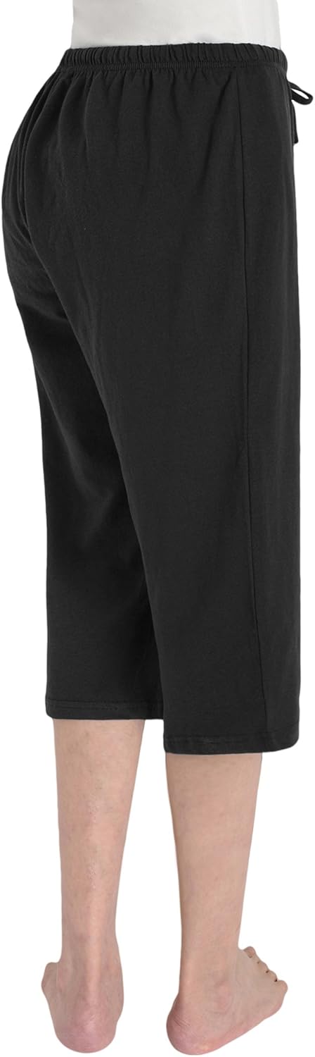 Latuza Women's Cotton Capri Pants Sleep Capris - Image 3