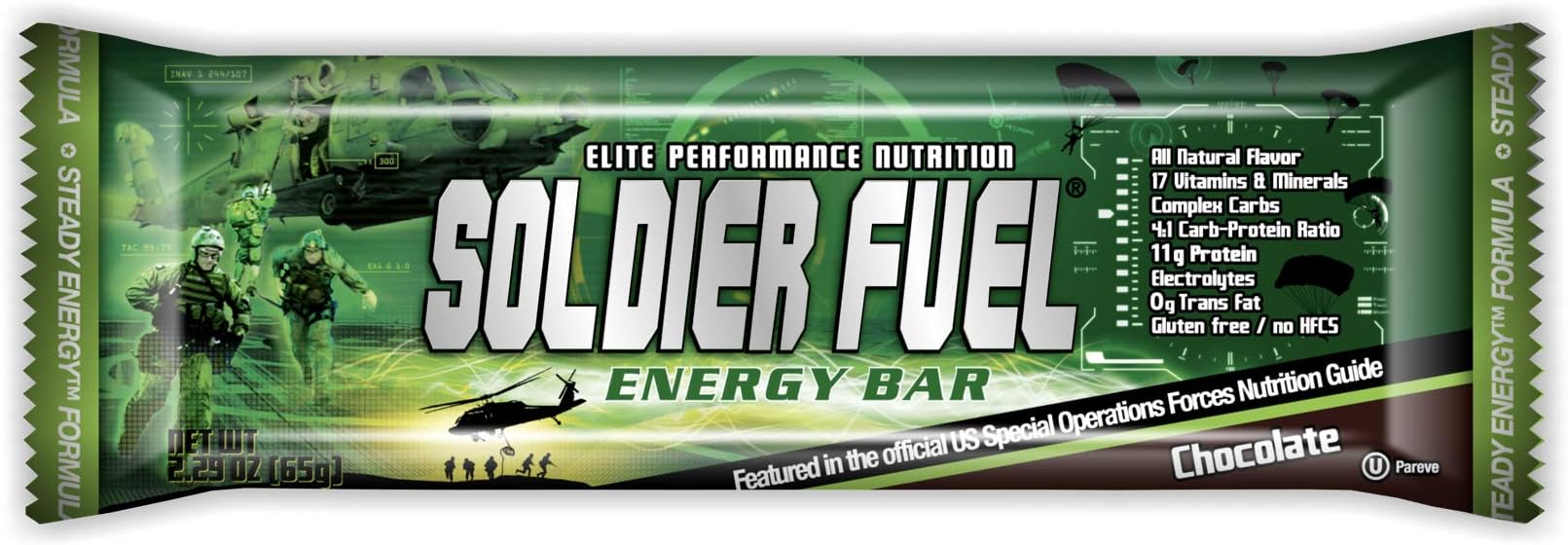 Steady Energy Bars, Real Chocolate (Box of 15)
