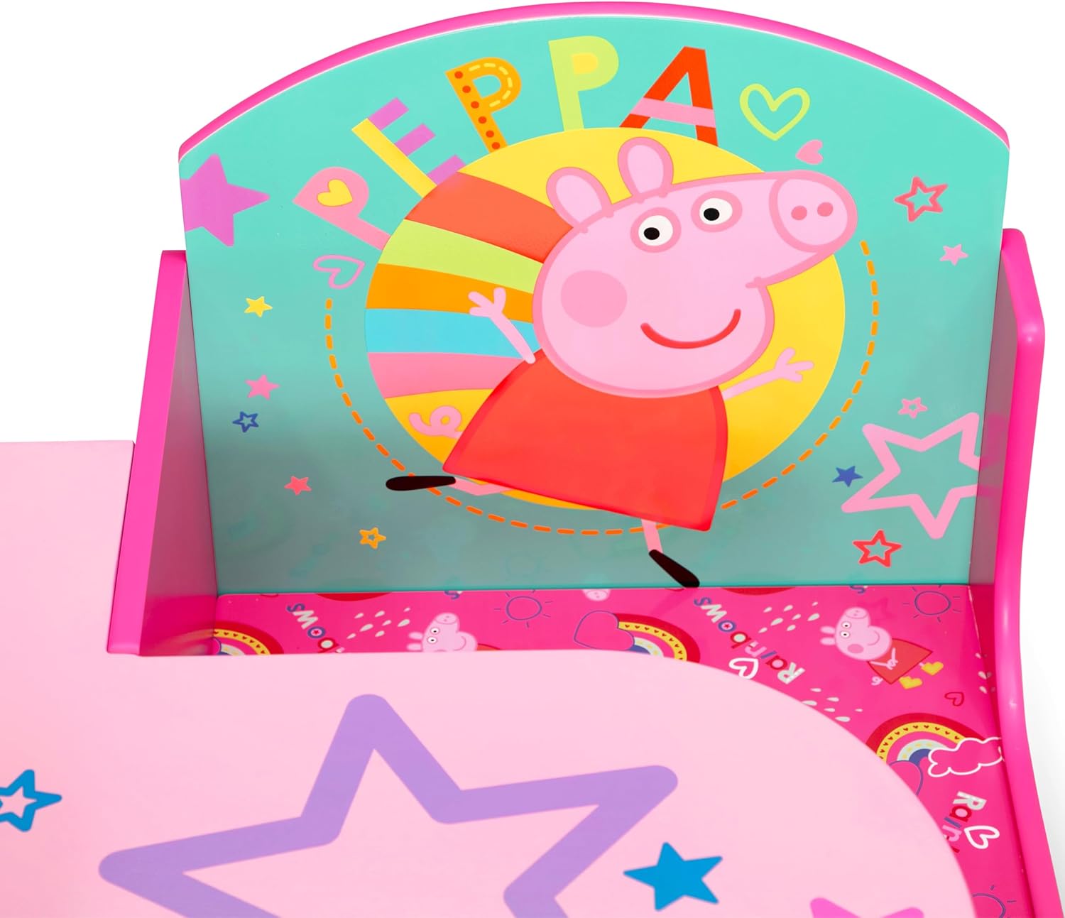 Delta Children - Peppa Pig Chair Desk with Storage Bin - Greenguard Gold Certified, Pink