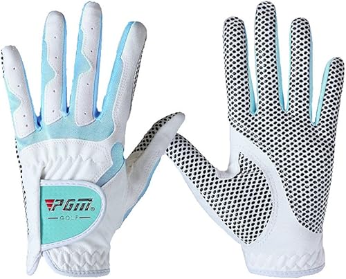 PGM Guantes de golf para mujer, un par (4 opciones de color), sistema de agarre mejorado, fresco y cómodo