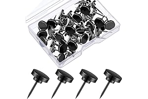 30-Piece Push Pins in Black: Powerhouse Solution for Hanging Success