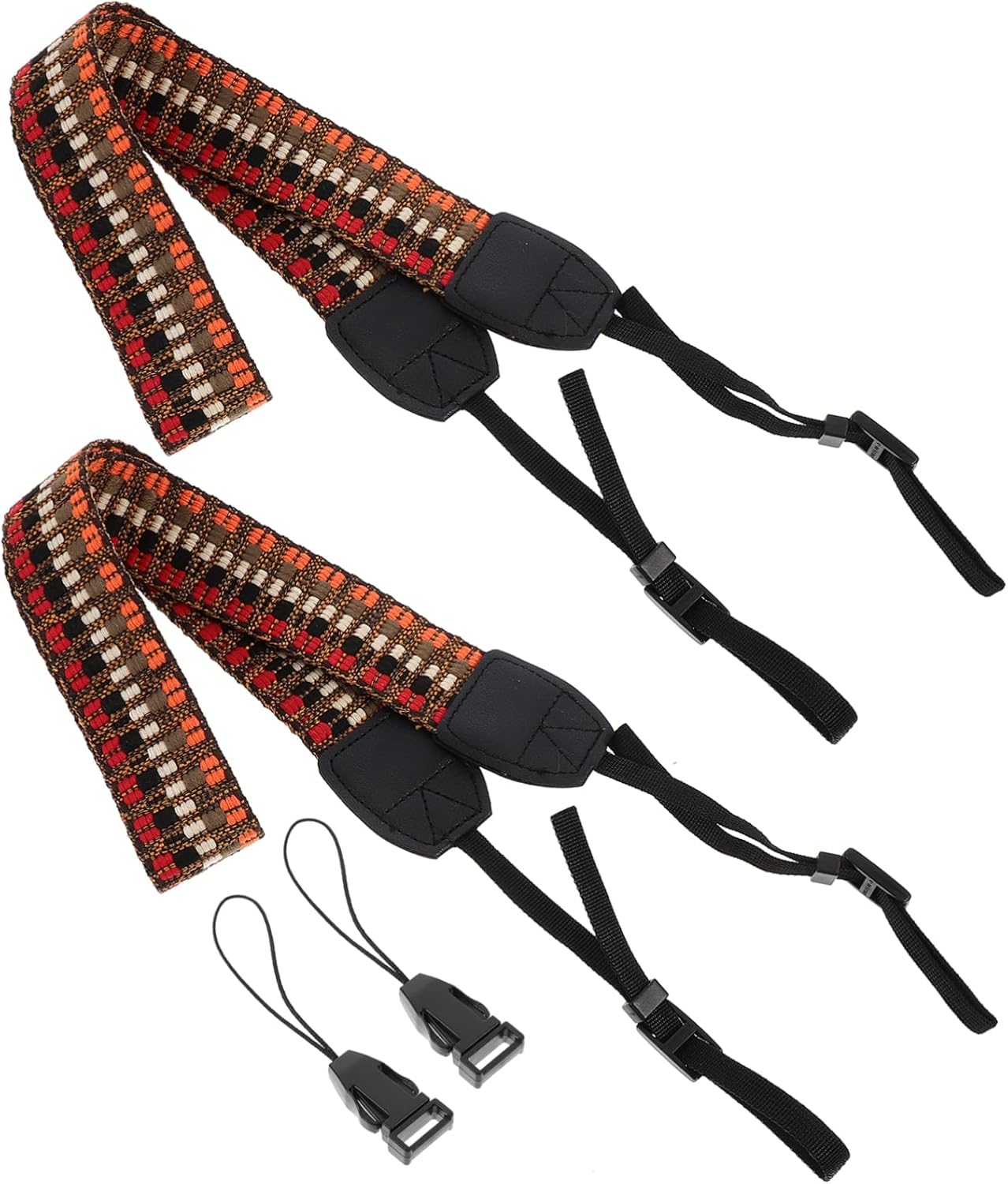 HOMSFOU 2pcs Camera Strap Camera Accessories Vintage Camera Photography Accessories Mirrorless Camera Fasten Belt Mirrorless Camera Belt Adjustable Straps Travel Camera Polyester