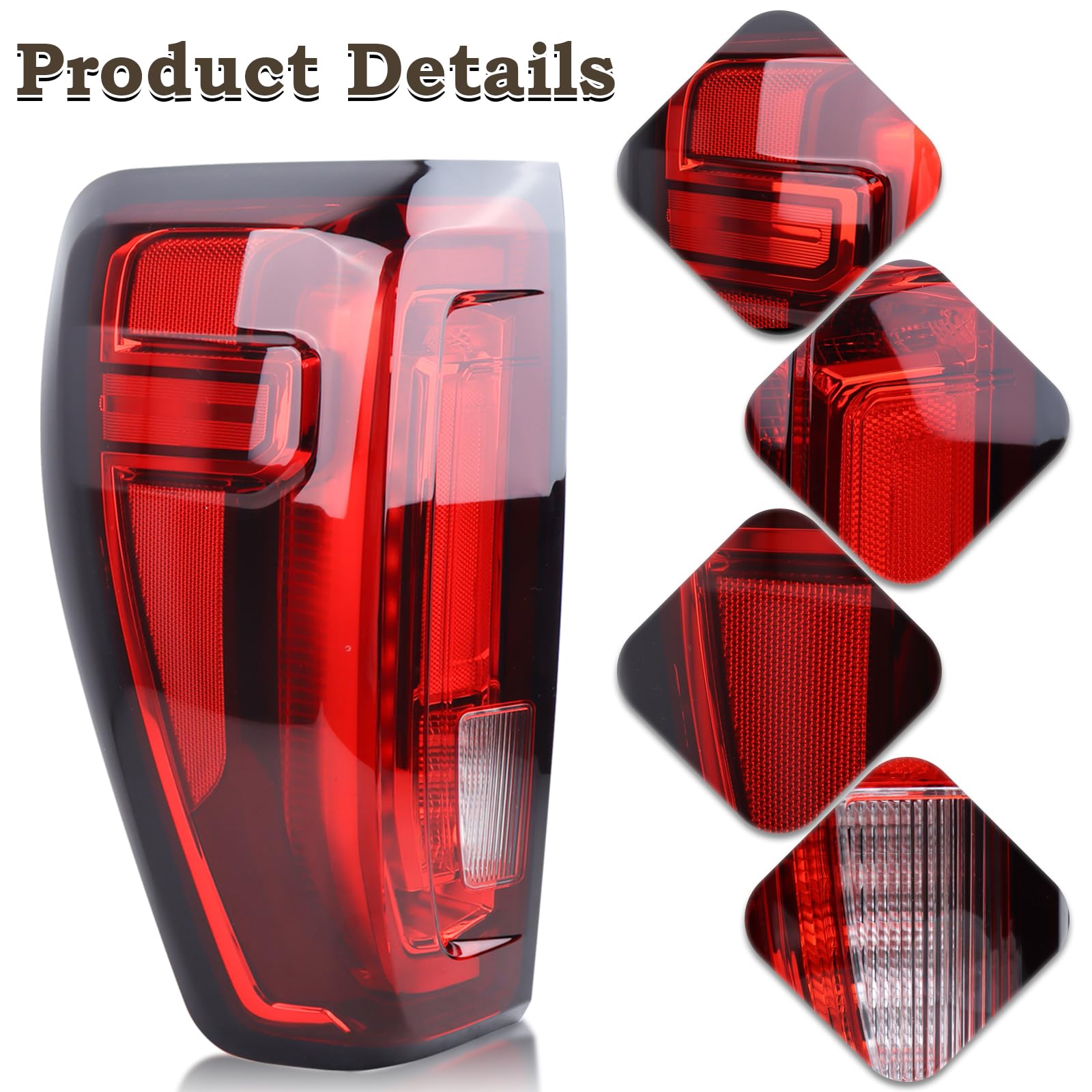 Plug And Play Taillight LED Tail Light Assembly - Left Driver Side For ...