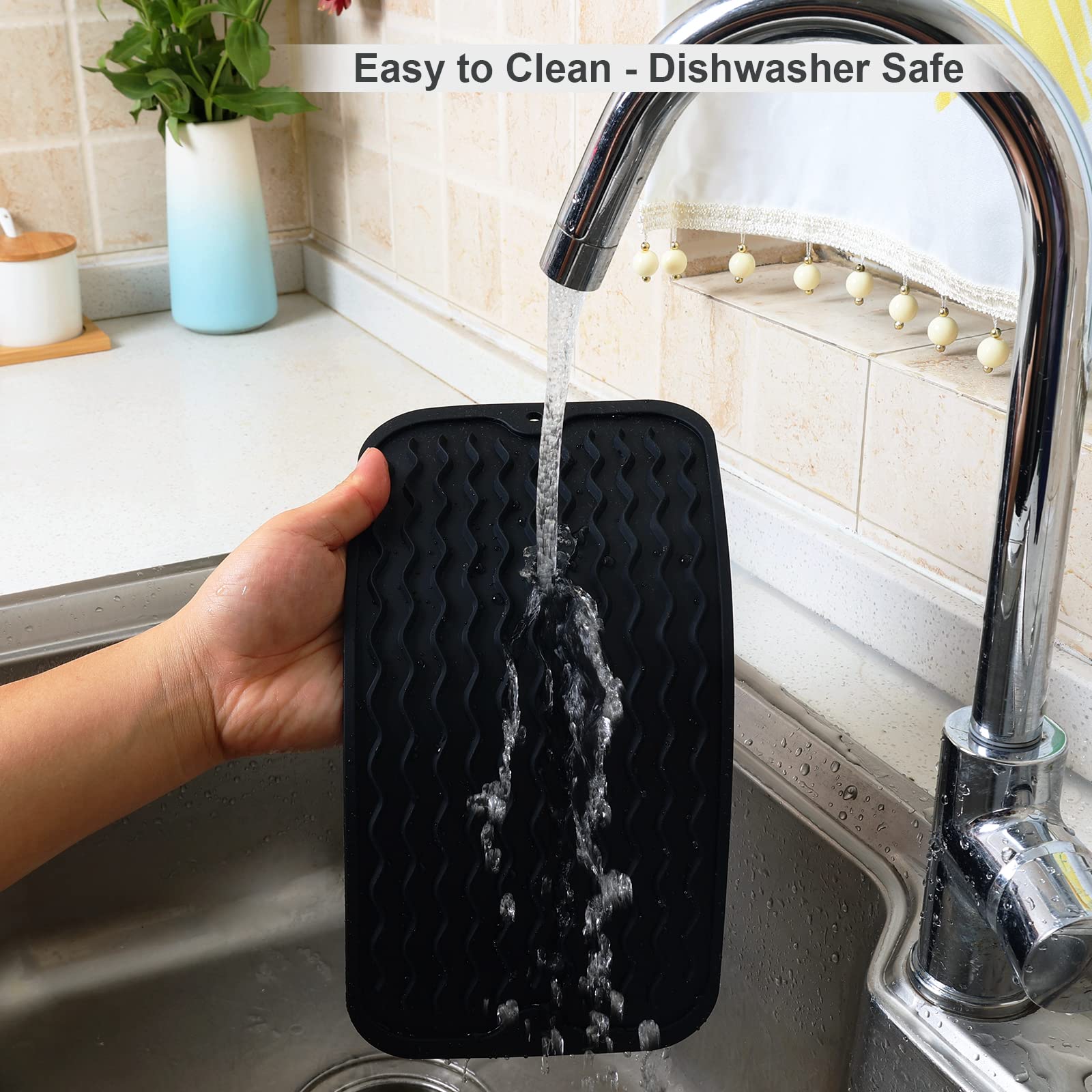 Amazon.com: ZLR 2 Pcs Silicone Sink Caddy Tray (6
