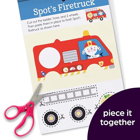 Preschool Cutting and Pasting: Scissor Skills Activity Book for Preschoolers, Practice Cutting Paper & More (Highlights Learn on the Go Practice Pads)