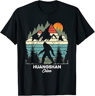 Vintage Huangshan Hiking Trail Retro 80's T-Shirt