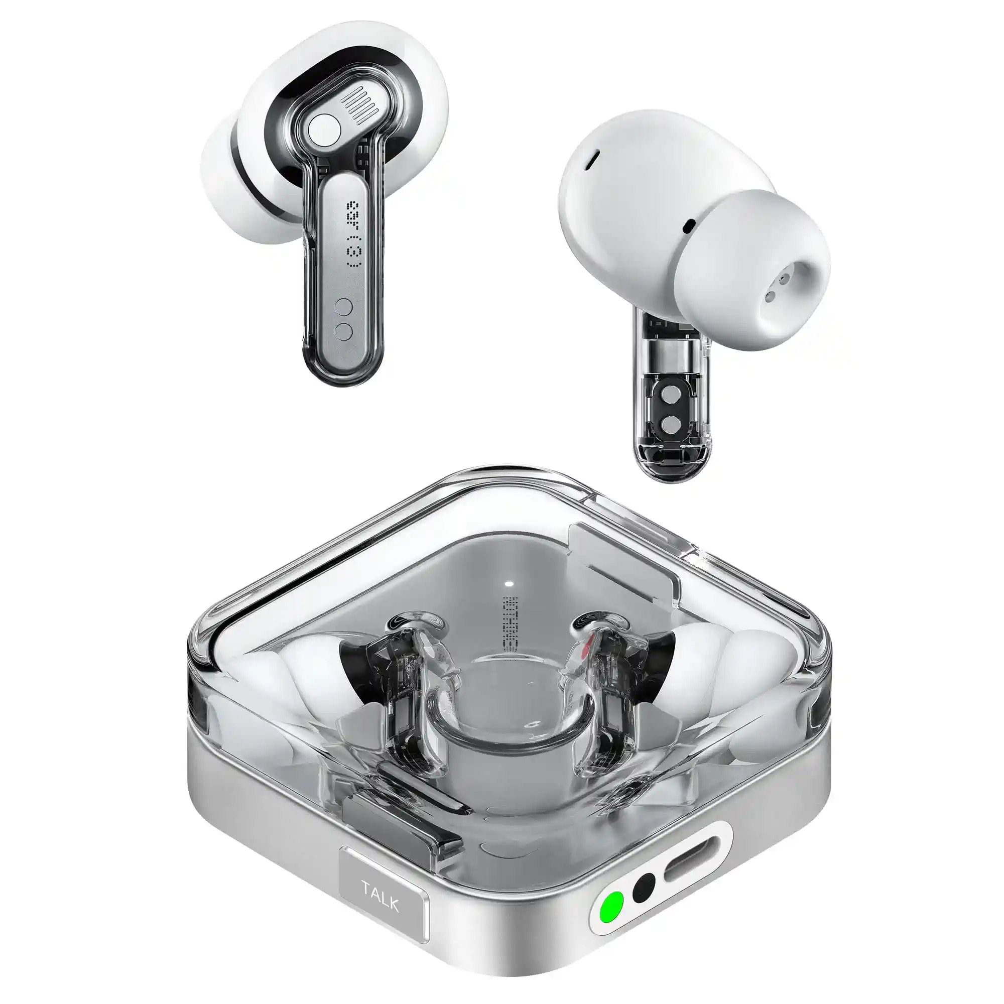 Nothing Ear (3) Kabellose In-Ear Kopfhörer, Adaptive Geräuschunterdrückung, LDAC Hi-Res Audio, Super Mic, IP54, Schnellladen, Bis zu 22 Std. Akkulaufzeit, Kompatibel mit Android & iOS – Weiß