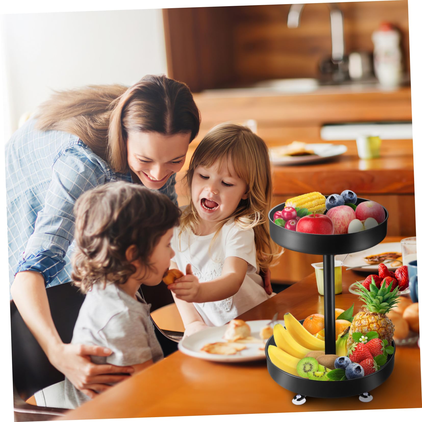 BESTYASH Organizador Giratorio de Condimentos Plato Giratorio, Estante para Almacenar Salsas en Cocina, Plástico y Acero Inoxidable, Diseño Simple y Resistente