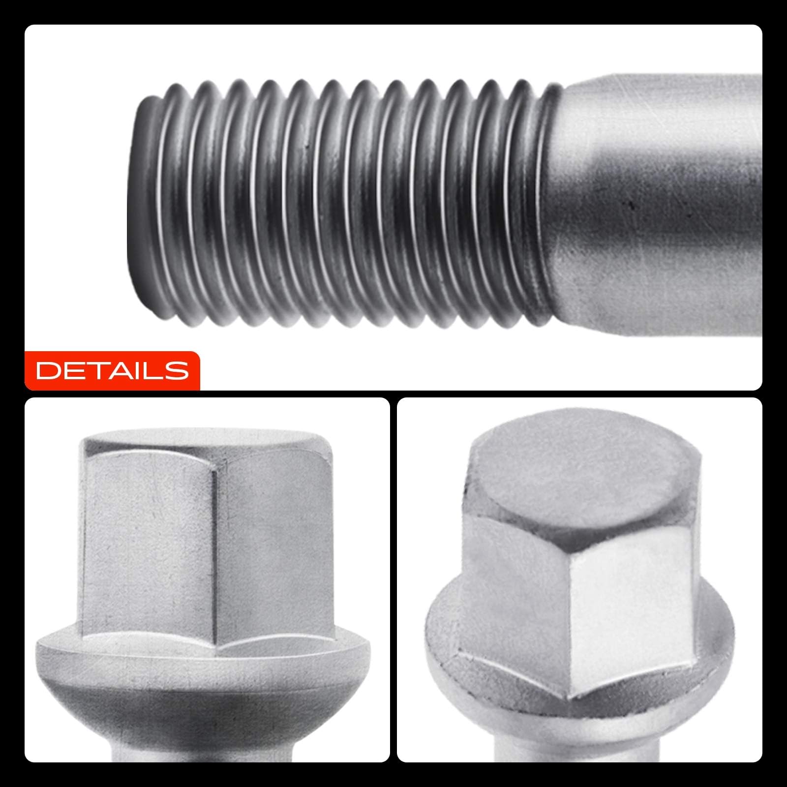 Frankberg 20x Bulloni per ruota Vite ruota Compatibile con 124 190 Classe A Classe C CLC Classe E SL SLK Vaneo 1982-2011 0009904807